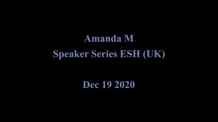 Speaker Series: Experience, Strength and Hope by Amanda M.