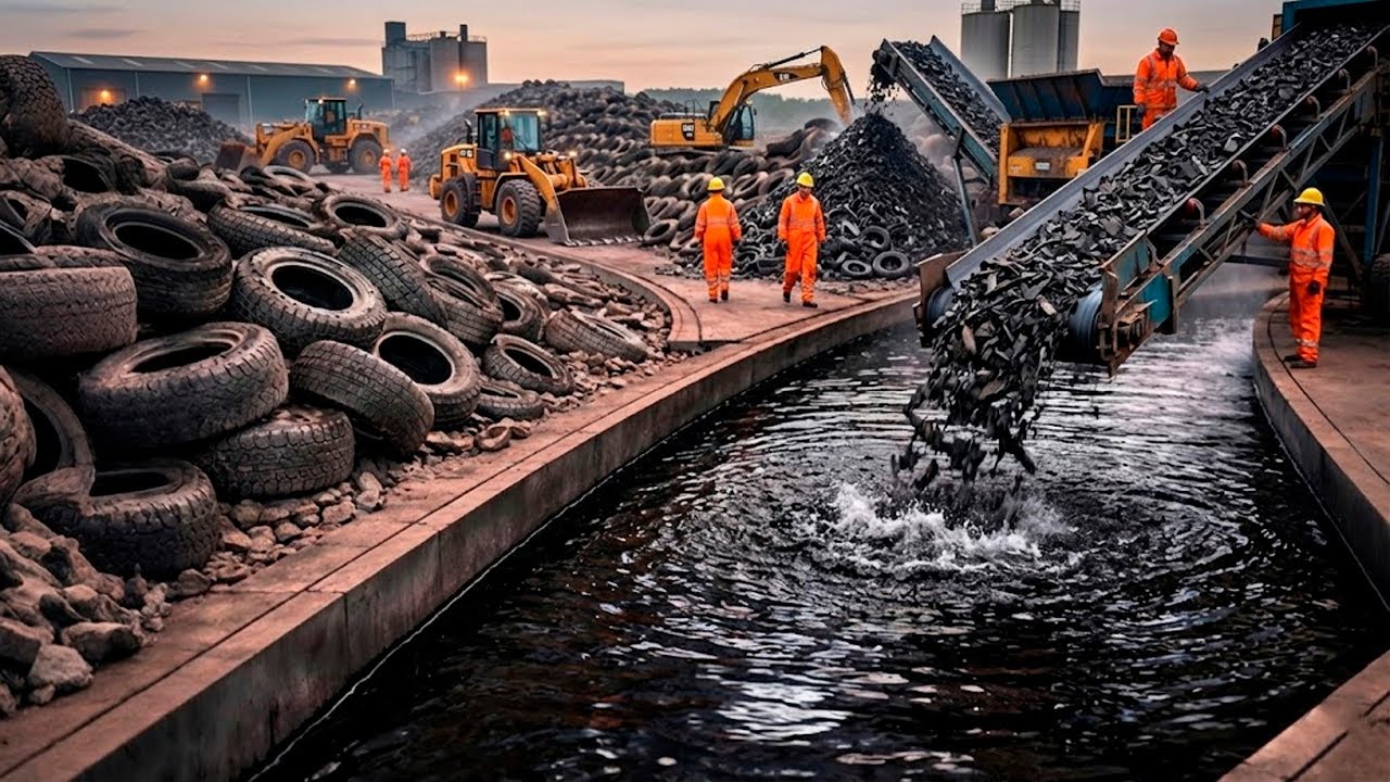 Come 1,5 MILIARDI di Pneumatici Diventano COMBUSTIBILE a 500°C