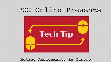 Tech Tip Tuesday: Muting Assignments in Canvas