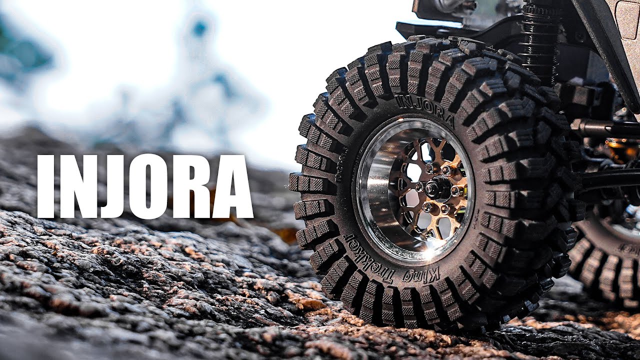 INJORA ModuWheel 1,3" Roues Aluminium/fibre Carbone, Déport Négatif, Pour Crawler RC 1/18 Et 1/24