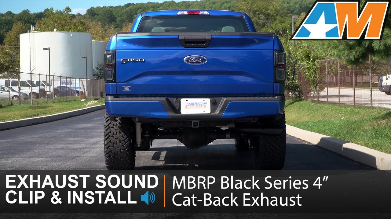 20152016 F150 (3.5L EcoBoost) MBRP Black Series 4" CatBack Exhaust