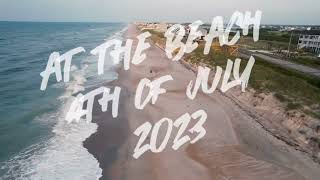 Bird's eye view of 4th of July at North Topsail Beach - 7.4.23