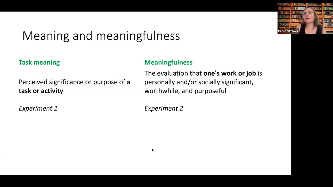 Milena Nikolova (University of Groningen and GLO) || Meaningful Work and AI