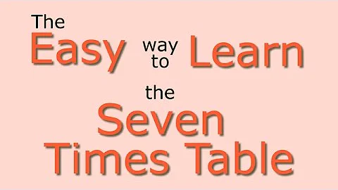 7 Times Table: Easy way to learn the 7 times table