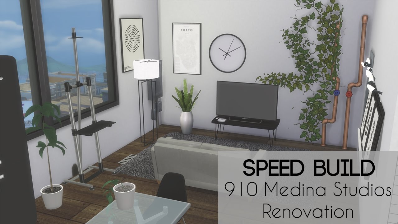 The Sims 4 Apartment Renovation 910 Medina Studios Youtube