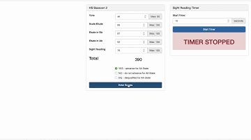 Score Entry by Judges