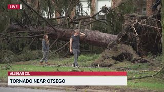 Here's what it looks like after 2 tornadoes hit West Michigan