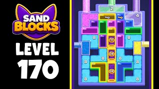 Sand Blocks level 170 walkthrough solution