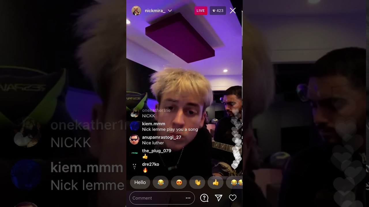 Nick Mira Making A Beat Instagram Live December 10, 2020