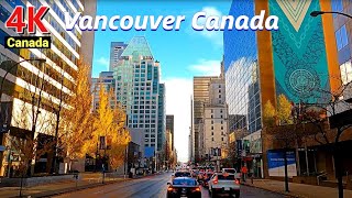 🇨🇦【4K UHD】Vancouver City Driving, Canada Nov 2021