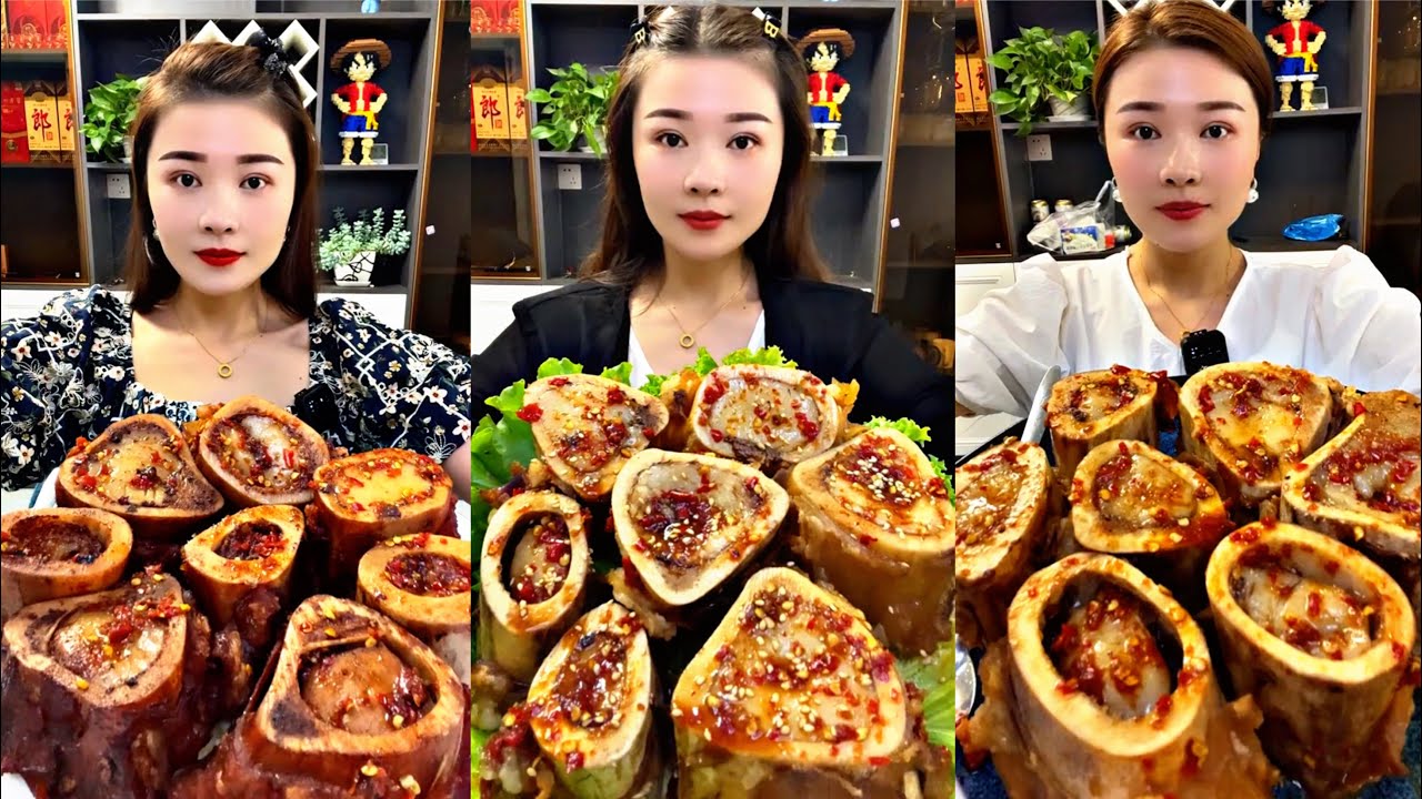 EP23 - BUFFALO BEEF BONE MARROW MUKBANG ASMR | SML FOOD