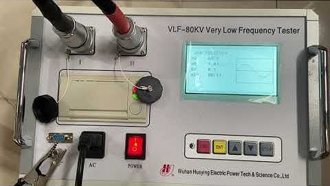 operation of very low frequency tester VLF-80KV