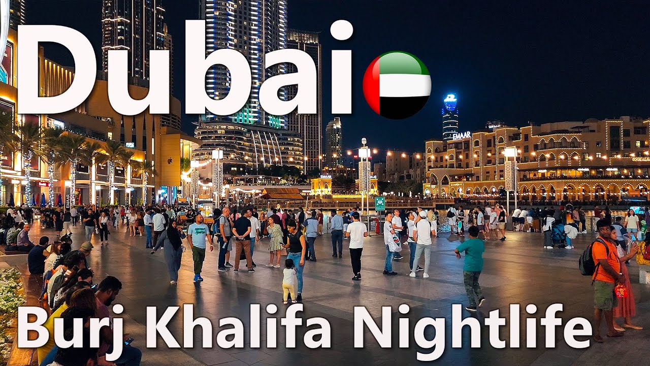 Nightlife Burj Khalifa City Center Dubai Walk 4K🇦🇪
