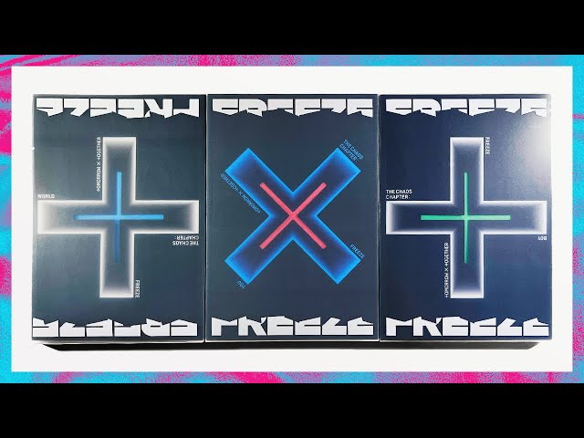 txt the chaos chapter: freeze album unboxing☆ all 3 versions