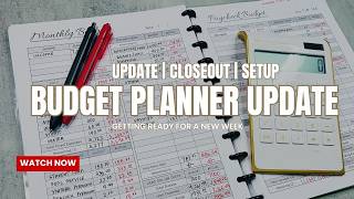 My Weekly Budget Planner Update #weeklycloseout #weeklysetup