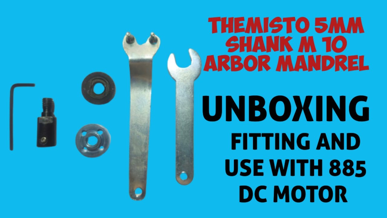 THEMISTO 5MM SHANK M 10 ARBOR MANDREL ( ADAPTER FOR 775 MOTOR)