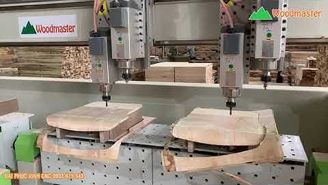 Cắt Ván ép uốn cong bằng máy CNC 4 trục Woodmaster WM-4DR2
