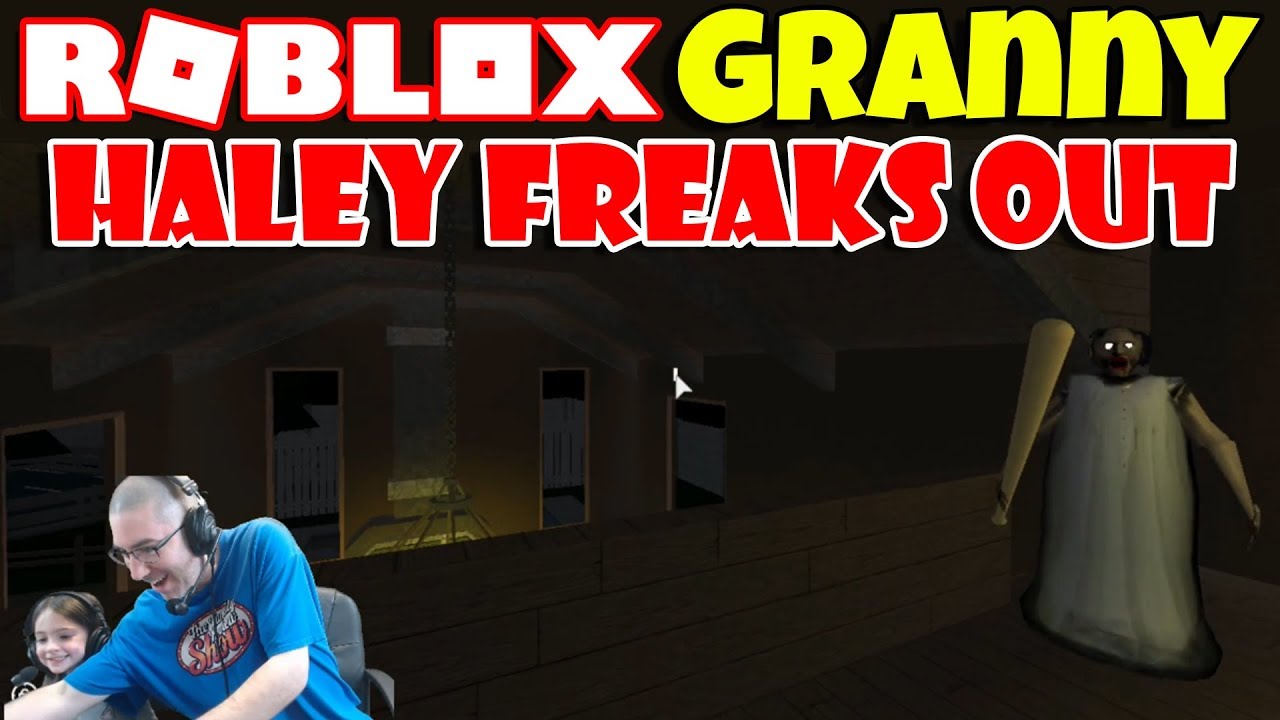 Haley Freaks Out Playing Roblox Granny Youtube - new game in desc roblox granny roblox