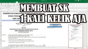 ✅Cara Membuat SK Guru dan Pegawai dari awal otomatis menggunakan excel dan download aplikasinya