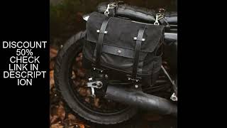 Retro Motorcycle Saddle Bag Waterproof Motorbike Side Bag Large Capacity Saddlebags Canva Motorcycle