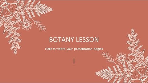 Free Botany Lesson PowerPoint Template & Google Slides Theme by GreatPPT.com