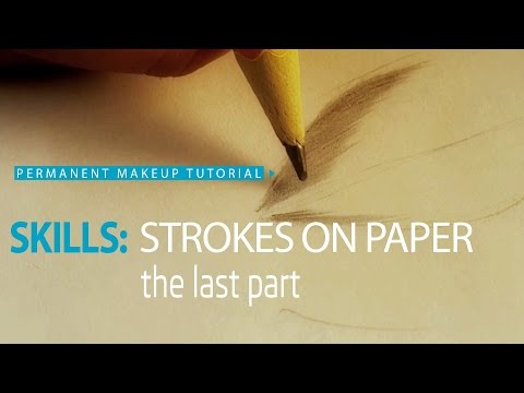 permanent-makeup-tutorial:-practice-on-paper,-exercise-#3/-Урок-татуажа-на-бумаге-№3