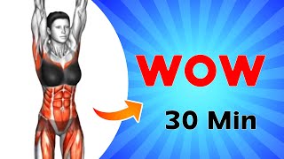 Melt ‘DONUT BELLY FAT’ In Just 4 Weeks ➜ 30-Minute STANDING Workout | Best Hanging Belly Exercises