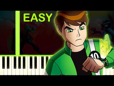 BEN 10 ALIEN FORCE VILGAX ATTACKS | ENDING THEME - EASY Piano Tutorial