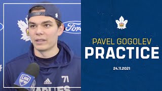 Pavel Gogolev | Toronto Marlies Practice | November 24, 2021