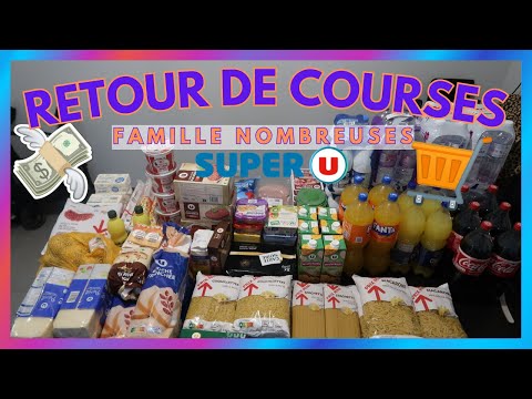 ♡ RETOUR DE COURSES SUPER U FAMILLE NOMBREUSES [300€].