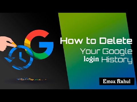 Google login history kesy delete karn | How to delete my google account history