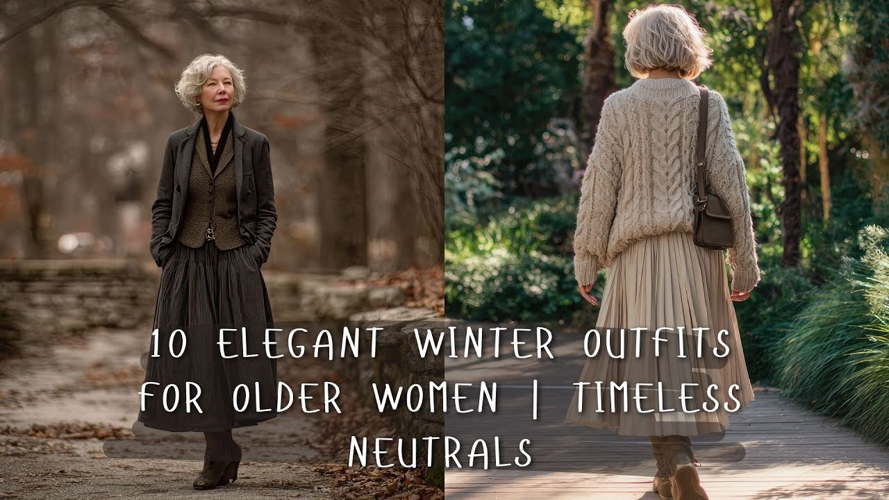 10 элегантных зимних образов для женщин старшего возраста: вневременные нейтральные тона