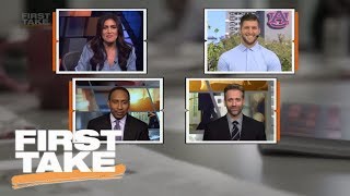 Stephen A. Smith and Tim Tebow have hilarious back-and-forth | First Take | ESPN