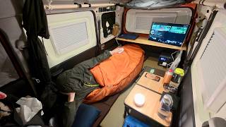 雨の中、軽自動車にポータブルシアタールームを作って車中泊【KTC MegPad A25Q5】