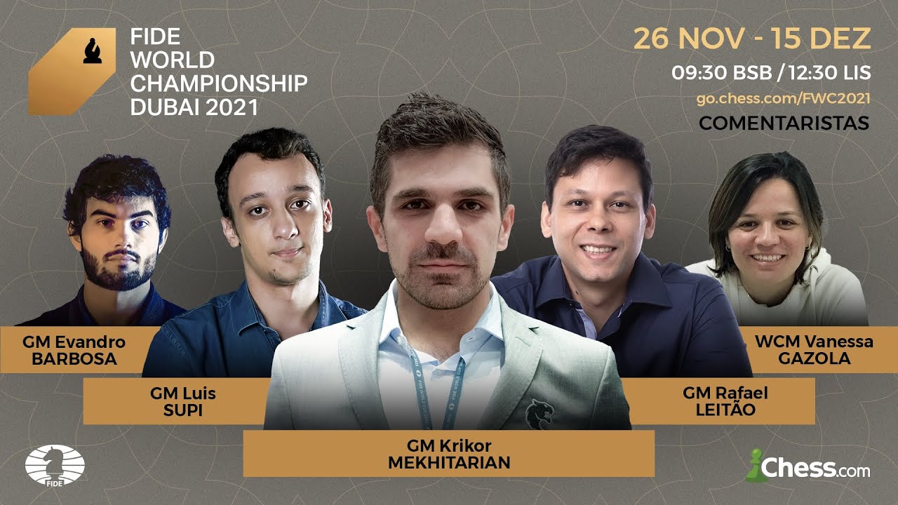 Campeonato Mundial de Xadrez da FIDE - partida 3: Magnus à prova de balas  de Negras 