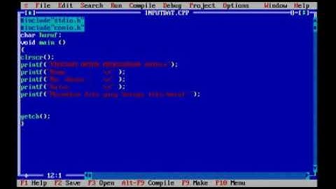 Tutorial Bahasa C || Memasukkan Data Part 1