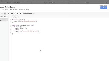 Google Apps Script - Debugger