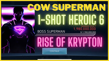 One shot COW SM Heroic 6 ROK Solo Raid Injustice2 Mobile