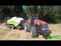 CASE IH MAGNUM 340 & CLAAS QUADRANT 3300 - STRAW BALING in Italy 2015