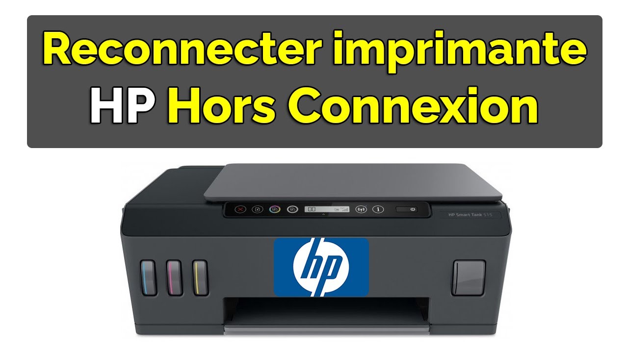Comment reconnecter une imprimante HP hors connexion mais allumée - YouTube