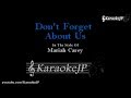 Don T Forget About Us Karaoke Mariah Carey