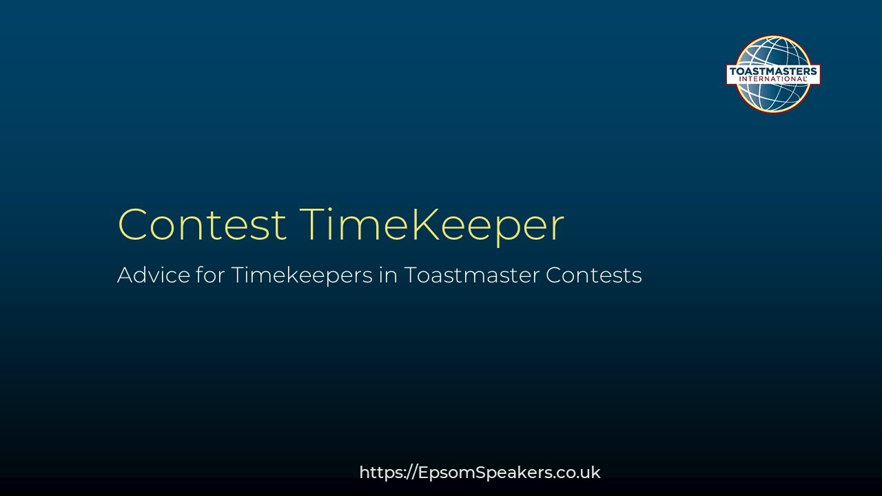 Timekeeper in Competition Training
