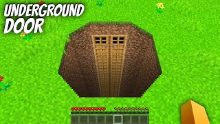 I found a UNDERGROUND DOOR in Minecraft ! What's INSIDE the LONGEST DOOR ?