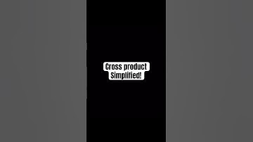 Cross product for beginners #maths #physics #vector #reels