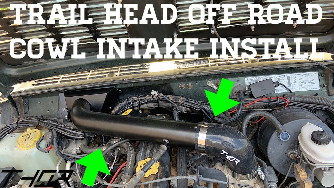 Trail Head Off Road Cowl Intake Install for Jeep Cherokee XJ YouTube
