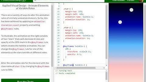 Applied Visual Design   Animate Elements at Variable Rates free code camp   Dani