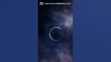 2023 Annular Eclipse on October 14, 2023 in Texas. See the Ring of Fire behind the clouds! #short