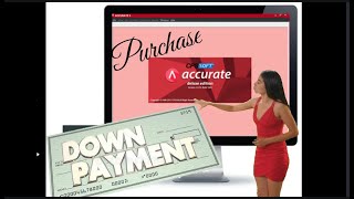 input purchase transaction (down payment) || Accurate 5