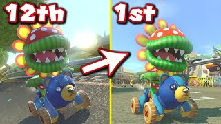 *Bro vs Sis* Starting in 12th Place in EVERY RACE!! [Mario Kart 8 Deluxe]