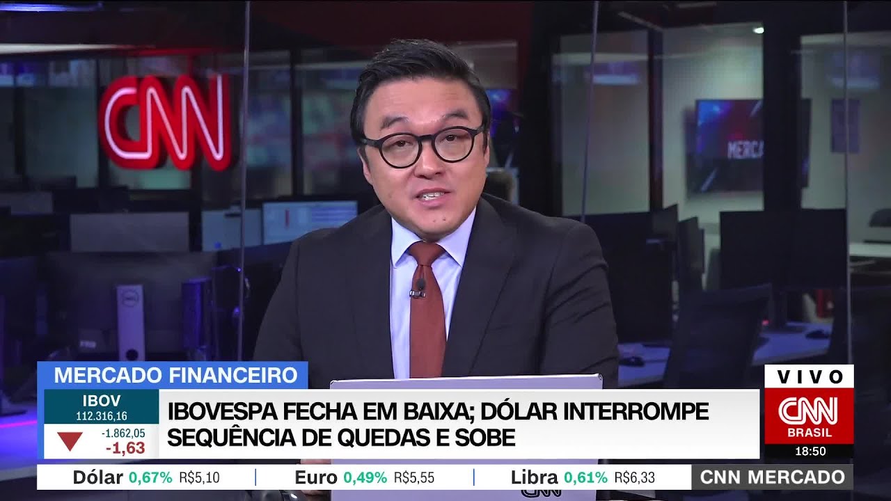 CNN MERCADO: Ibovespa fecha em baixa; dólar interrompe sequência de quedas e sobe | 27/01/2023